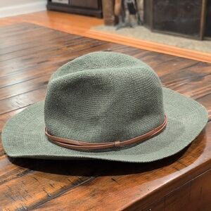 Anthropologie Soft Woven Hat Western Fedora